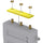 Teradek Bolt Accessory Identification Plate for 1000/3000 Receiver (Yellow)