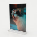 Cadre d'image en table à double face acrylique - Vertical - 8x10