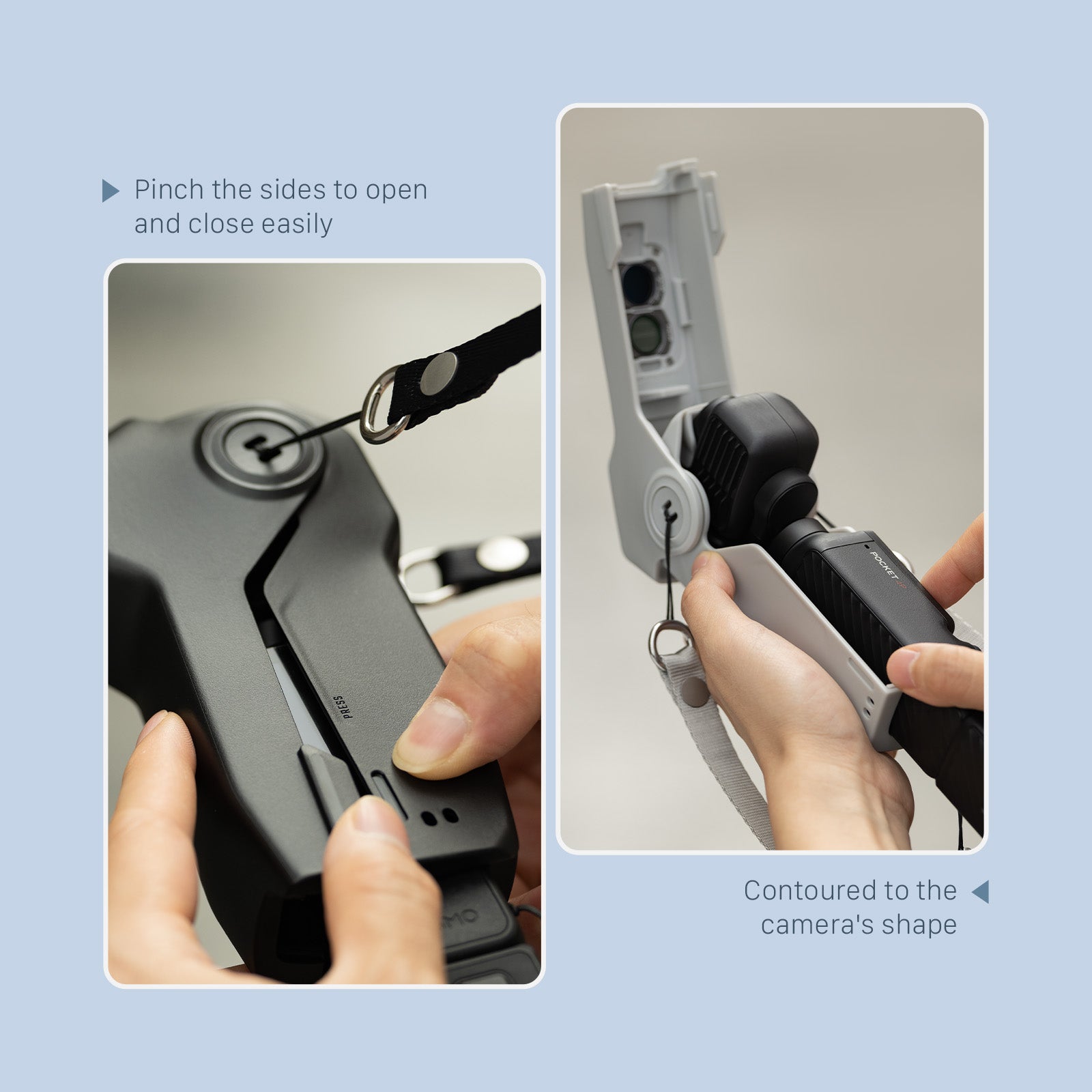 Tilta Protective Travel Case for Osmo Pocket 4P - Ash Gray