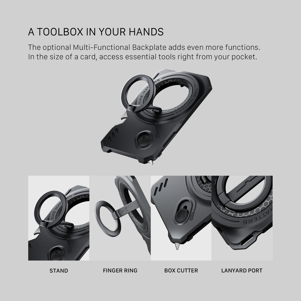 Kit Tilta Khronos pour iPhone 18 Pro Max « Street Snap » - Noir