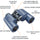 Bushnell 10x42 H2O Porro Prism Binoculars (Dark Blue)