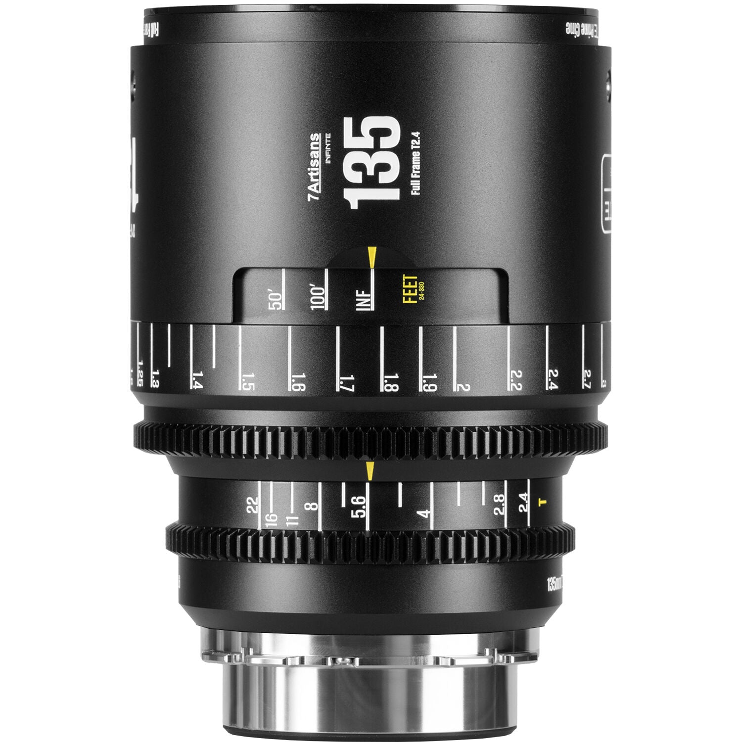7Artisans INFINTE 135mm T2.4 Ciné Objectif (Canon EF, Noir)