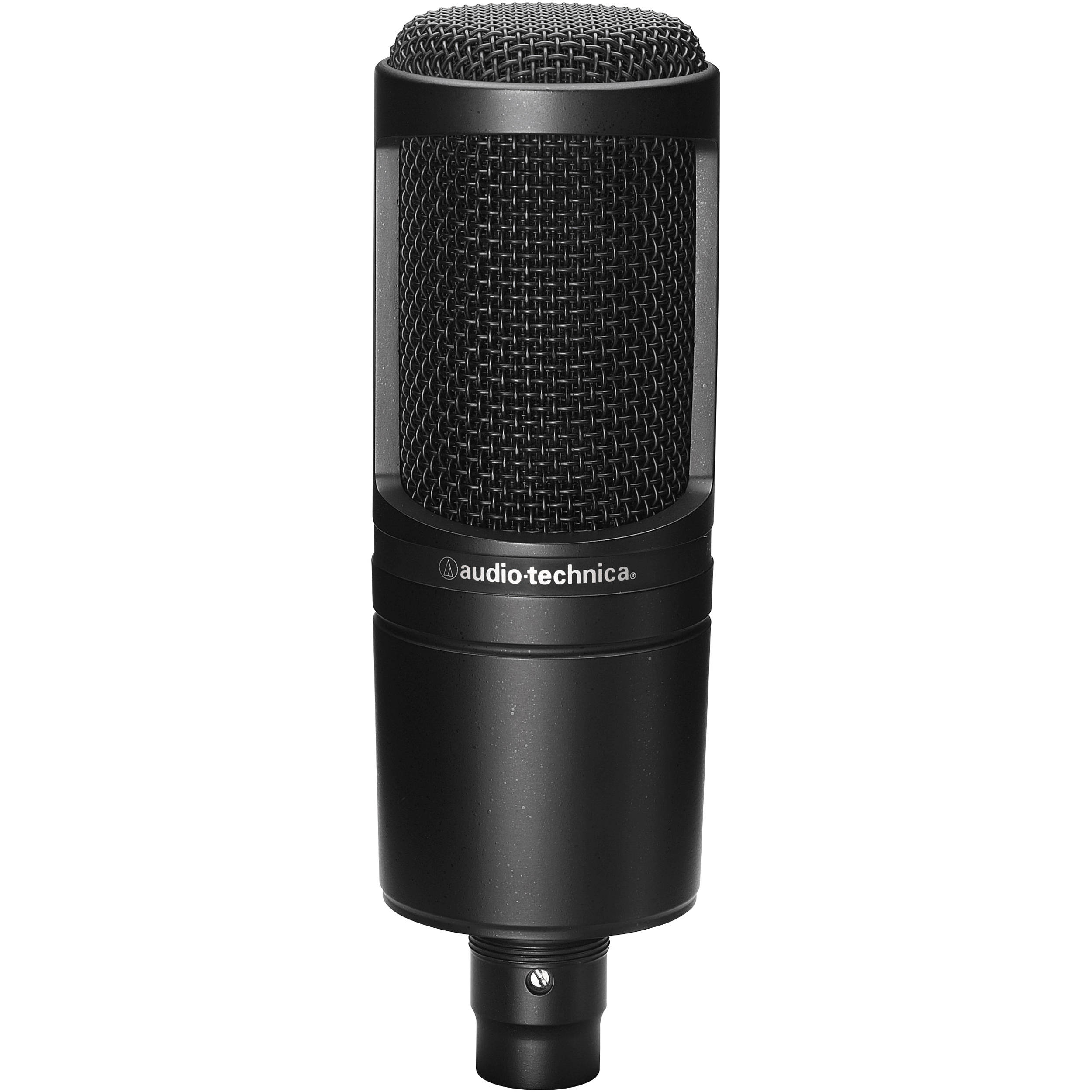Audio-Technica AT2020 Microphone du condenseur cardioïde (noir)