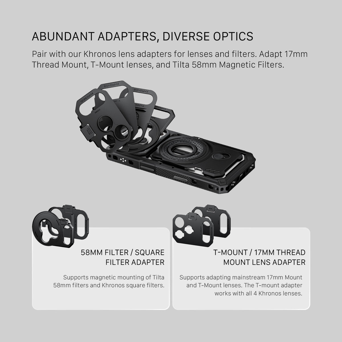 Tilta Khronos iPhone 18 Pro Ultimate Kit - Space Gray