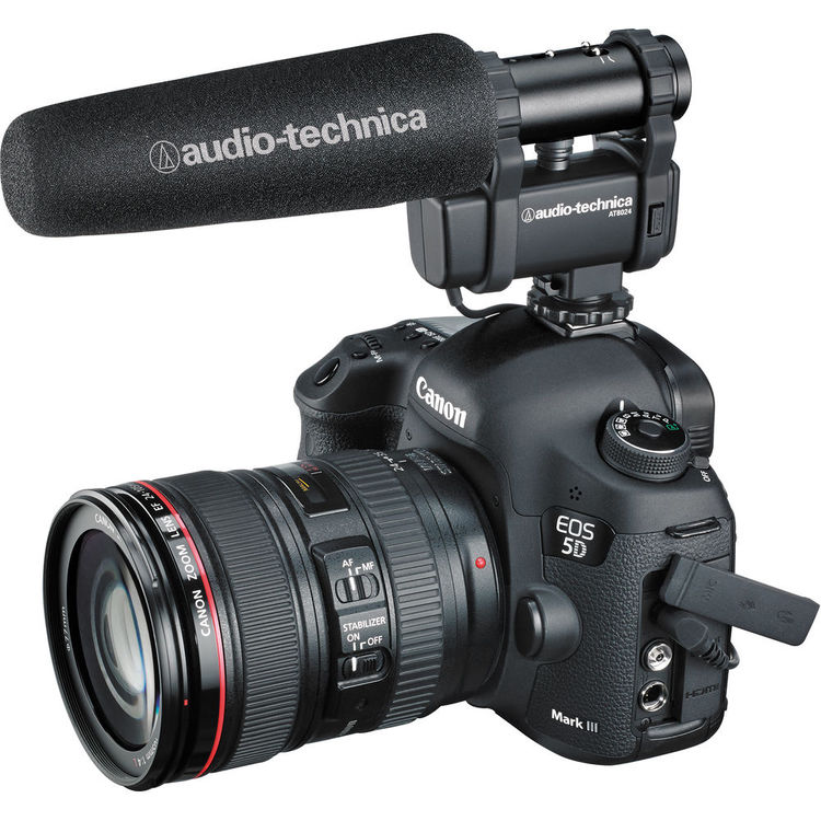Audio-Technica AT8024 Stereo/Mono Camera-Mount Microphone