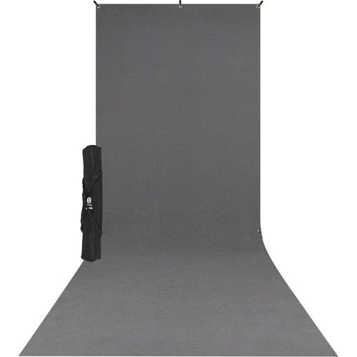 Westcott X-Drop Wrinkle-Resistant Backdrop Kit - Neutral Gray Sweep (5' x 12')