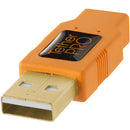 Outils d'attache TetherPro USB 2.0 de type A à 5 broches Cableau USB (orange, 15 ')