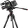 MANFROTTO 612 Nitrotech Fluid Video Head and Carbone Fibre Twin JEG trépied avec entretoise au sol