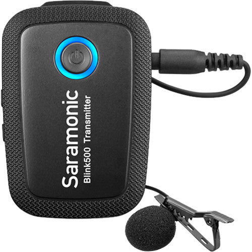 Saramonic Blink 500 Digital Camera-Mount Wireless Omni Lavalier Microphone System (2.4 GHz) Black 1 Transmitter + 1 Lav mic USB Type-C