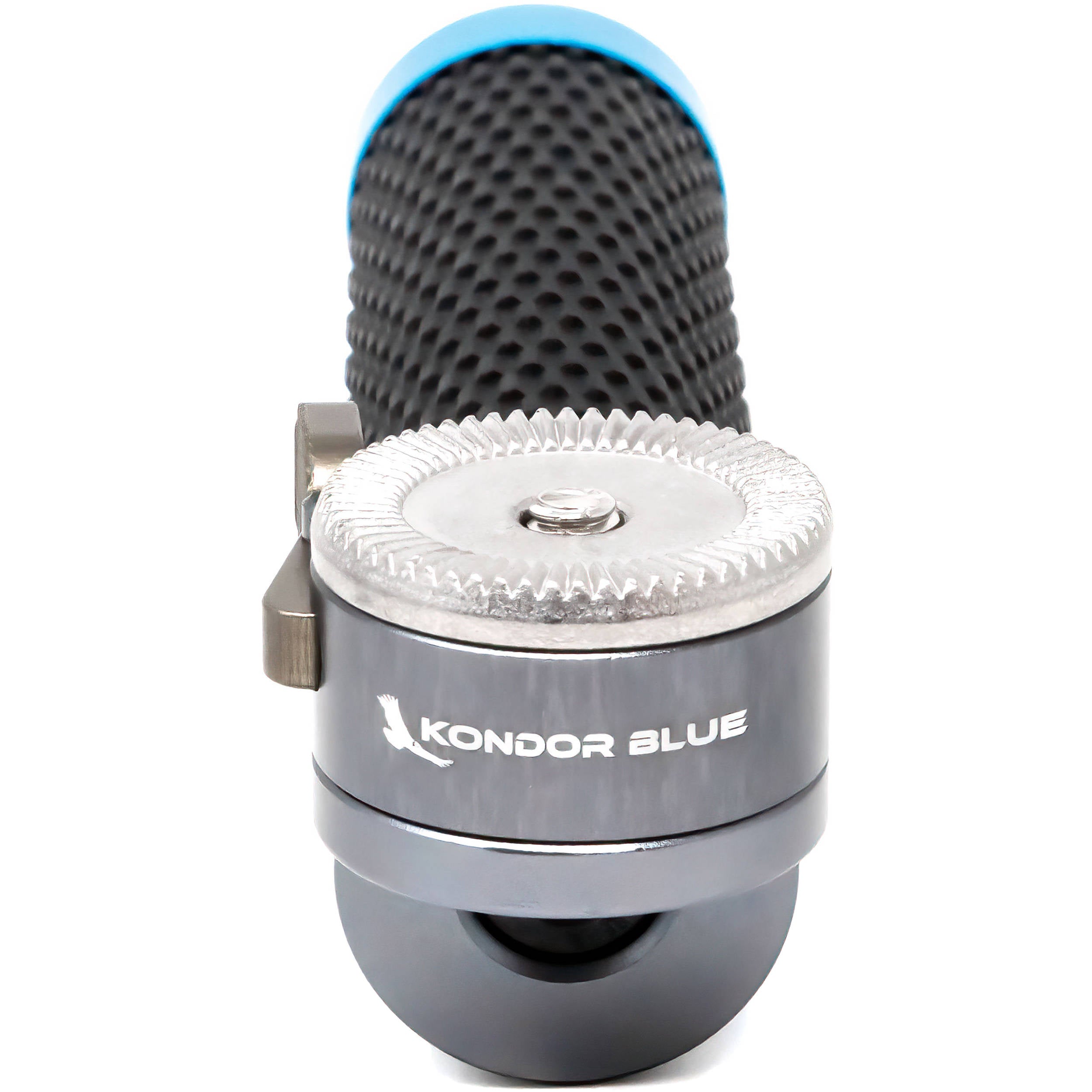 Kondor Blue Quick Release Rosette Handgrip (Right, Space Gray)