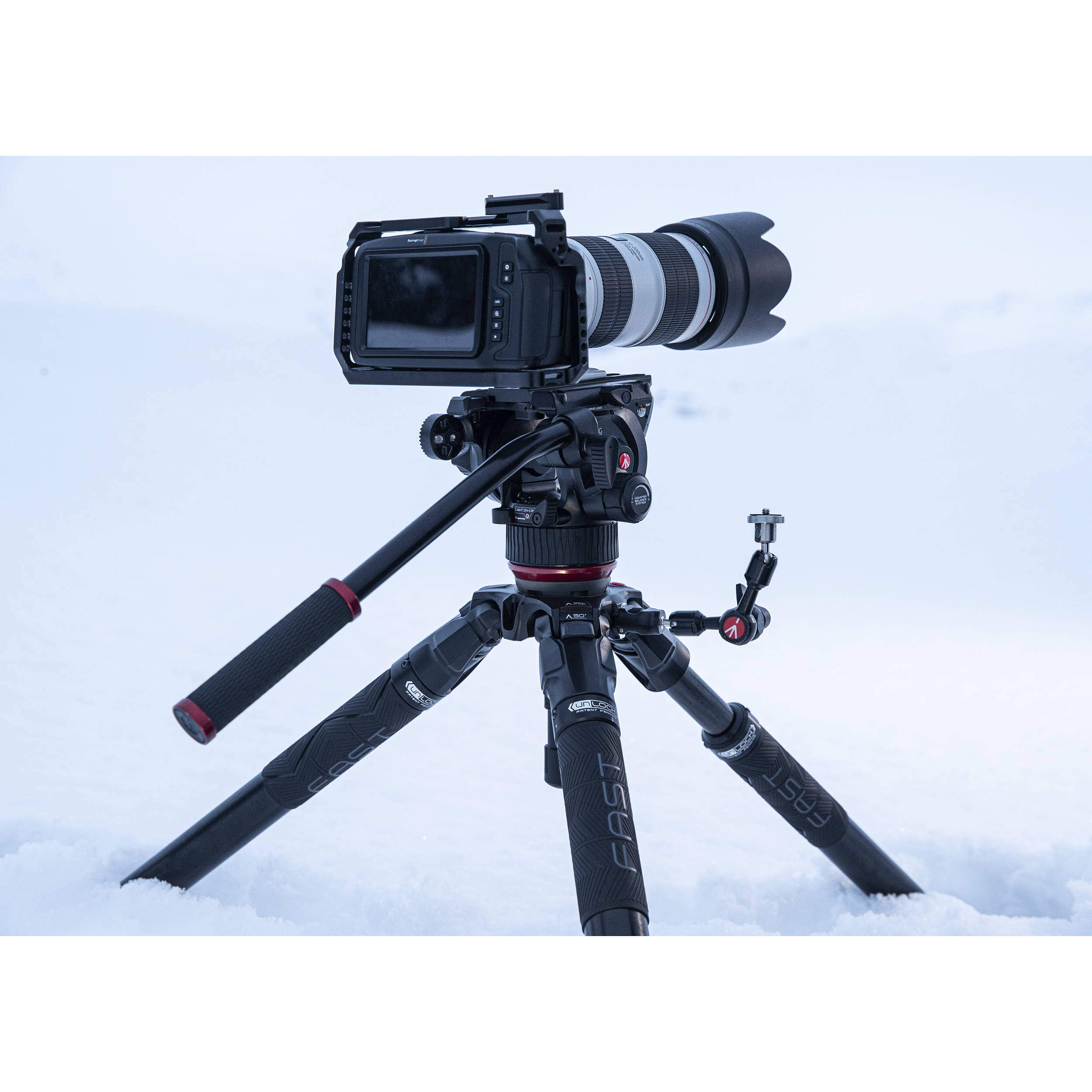Manfrotto 504X Fluid Video Head with Flat Base - Open Box
