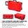 Nanuk 935 Wheeled Hard Utility Case with Padded Divider Insert & Lid Organizer  Red