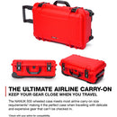 Nanuk 935 Wheeled Hard Utility Case with Padded Divider Insert & Lid Organizer  Red