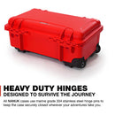 Nanuk 935 Wheeled Hard Utility Case with Padded Divider Insert & Lid Organizer  Red
