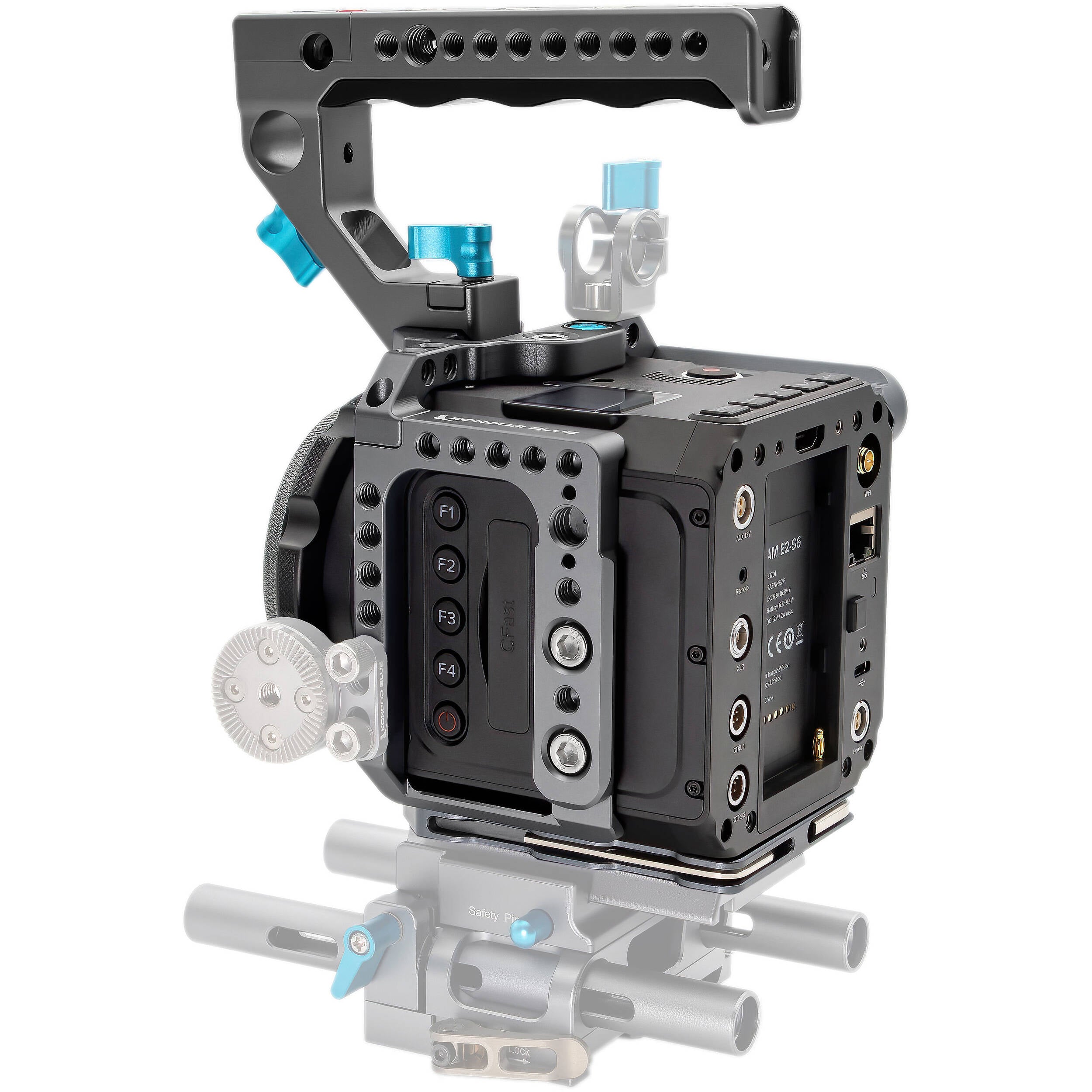 Kondor Blue Cage with Top Handle for Z Cam E2-S6, E2-F6, and E2-F8 (Space Gray)
