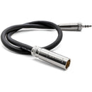 Kondor Blue Mini-XLR Male to Locking 3.5mm Stereo Cable for BMPCC 6K/4K & Canon C70 (Black)
