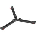 Manfrotto 612 Nitrotech Fluid Video Head and Carbon Fiber Twin Leg Tripod with Ground Spreader