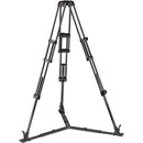 Manfrotto 608 Nitrotech Fluid Video Head and Carbon Fiber Twin Leg Tripod with Ground Spreader