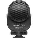 Sennheiser MKE 200 Mobile Kit Ultracompact Camera-Mount Directional Microphone with Smartphone Recording Bundle