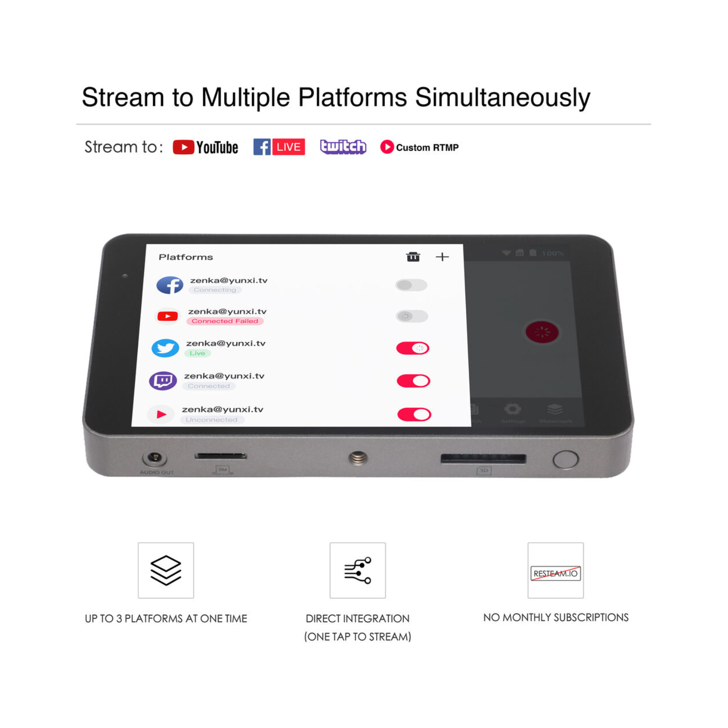 Yololiv Yolobox Portable Live Stream Studio - Open Box