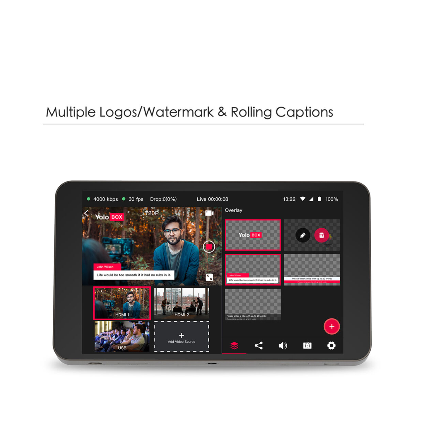 Yololiv Yolobox Portable Live Stream Studio - Open Box