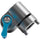 Kondor Blue ARRI-Style 3/8"-16 Pin to 15mm Rod Clamp (Space Gray)