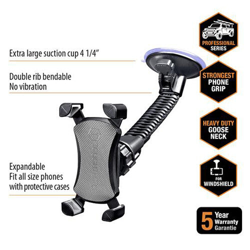 ToughTested Smartphone Windshield Mount with Flexible Gooseneck - Open Box