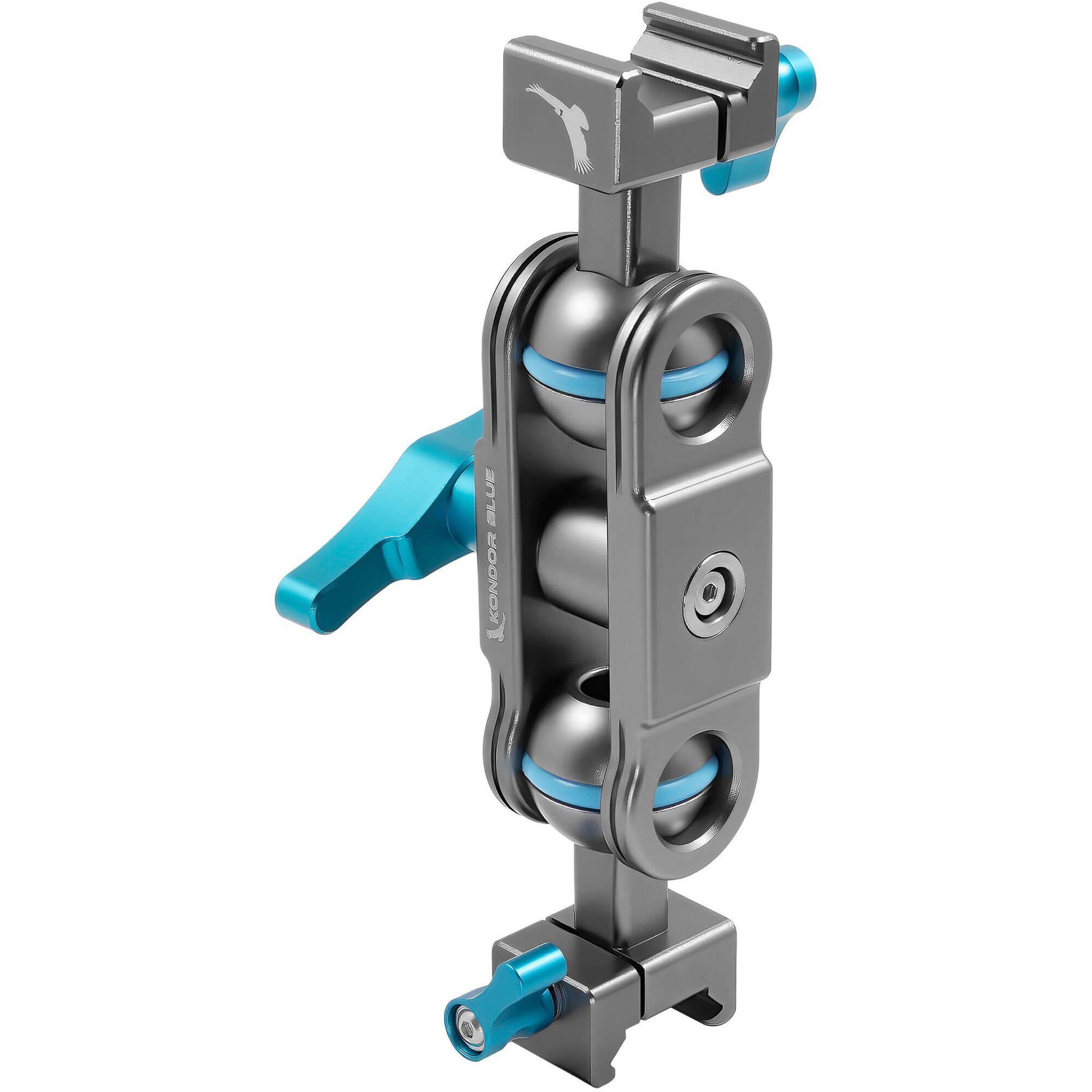 Kondor Blue 5.5" Cine Magic Arm with Double Ball Heads (NATO Clamp, Space Gray)