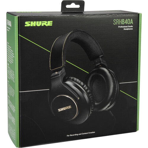 Shure SRH840A Closed-Back Over-Ear Professional Monitoring Headphones