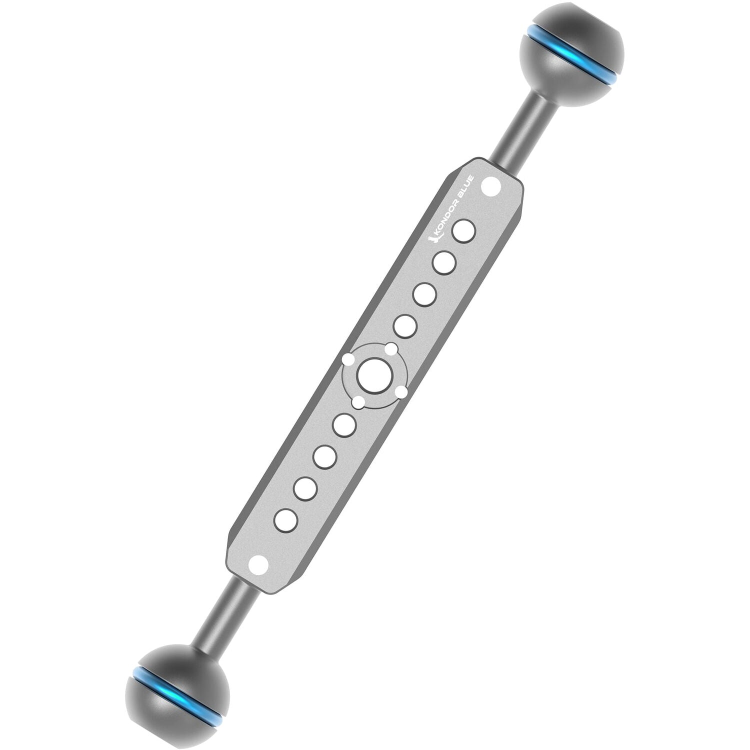 Kondor Blue Cine Magic Arm Extension Bar with Double Ball Head (8", Space Gray)