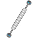 Kondor Blue Cine Magic Arm Extension Bar with Double Ball Head (8", Space Gray)