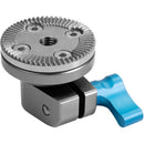 Kondor Blue 15mm Rosette Single-Rod Clamp (Space Gray)