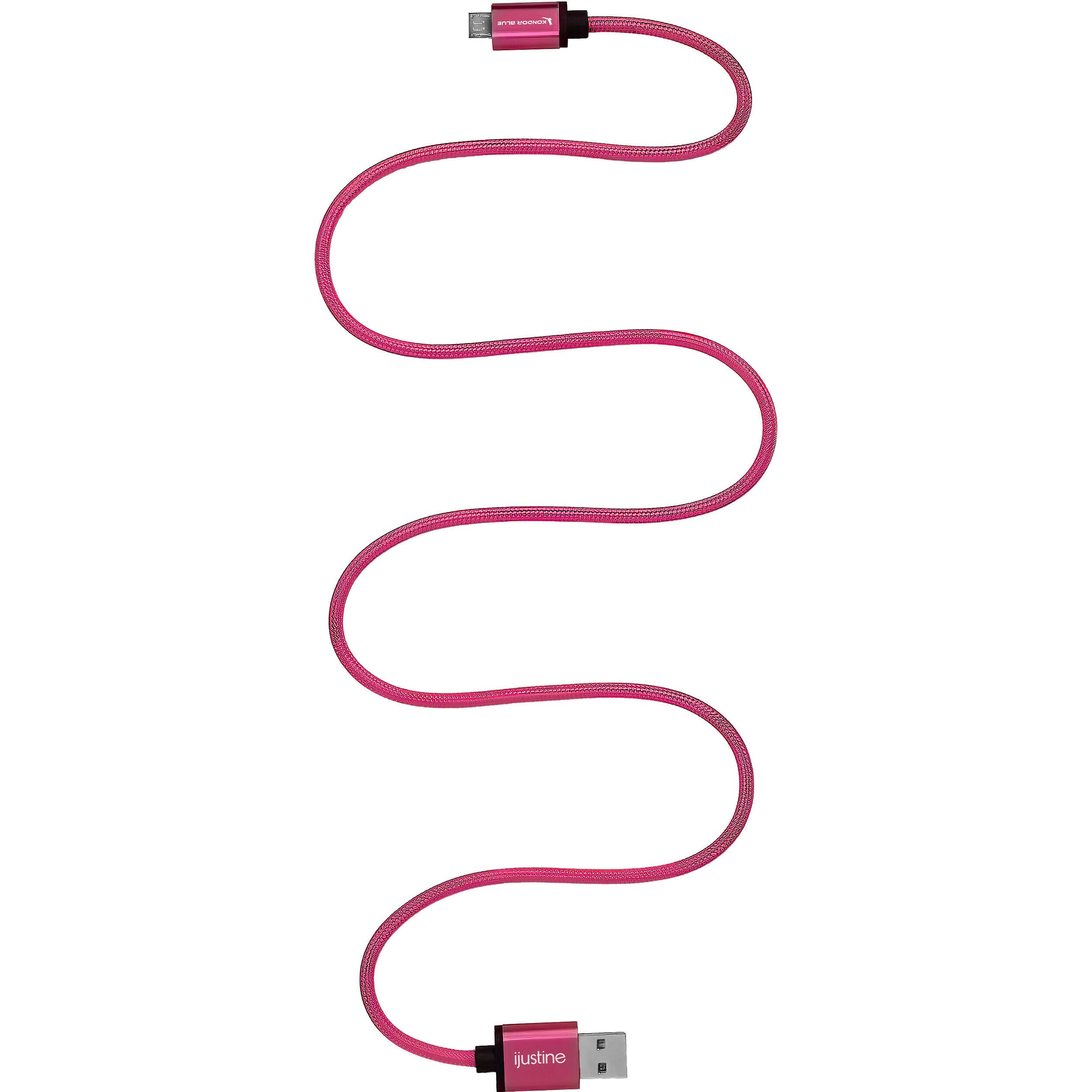 Kondor Blue iJustine Micro-USB to USB-A Charge and Sync Cable (30", Pink)