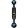 Kondor Blue Cine Magic Arm Extension Bar with Double Ball Head (6", Raven Black)