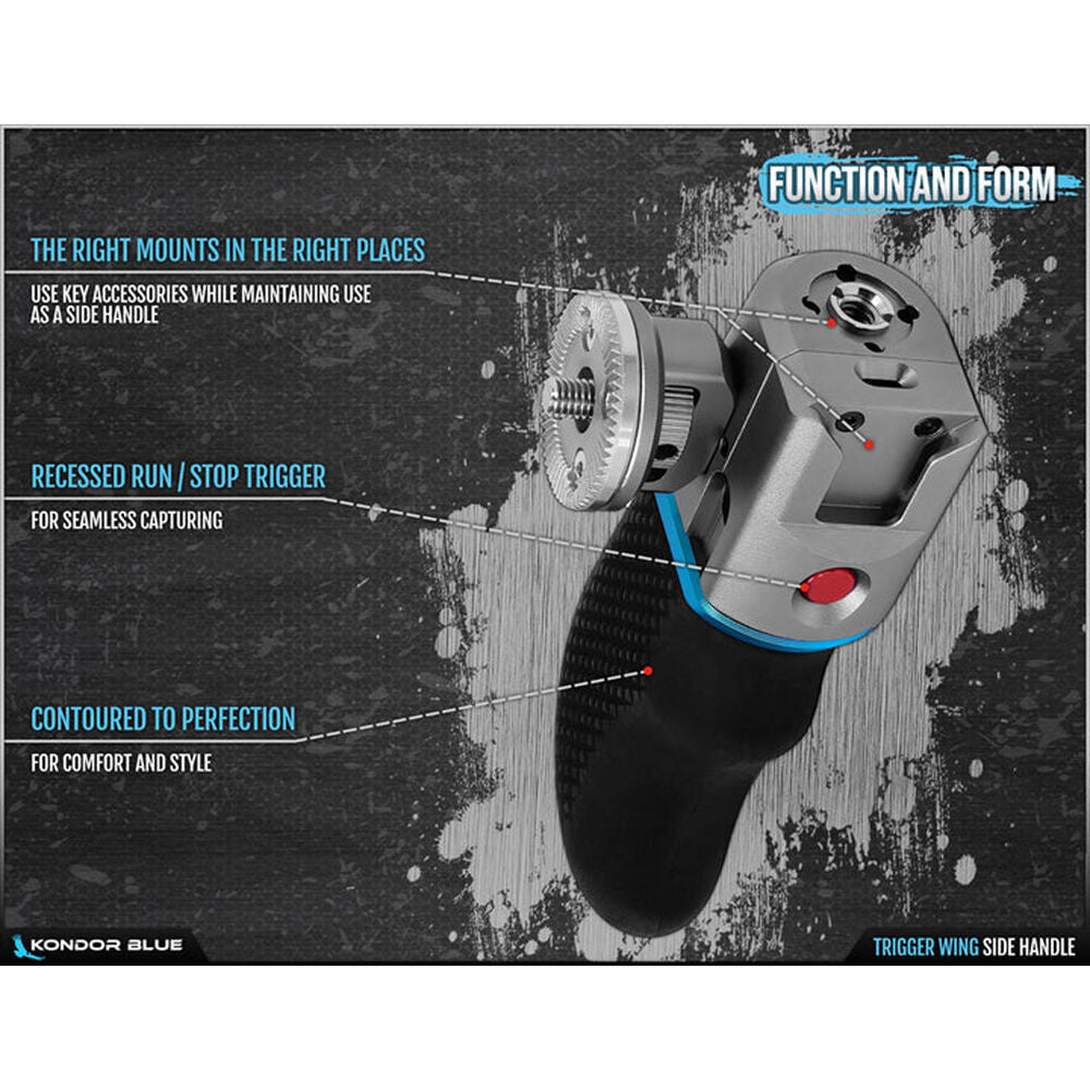 Kondor Blue Trigger Wing Side Handle (Space Gray)