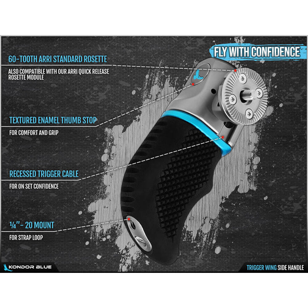 Kondor Blue Trigger Wing Side Handle (Space Gray)