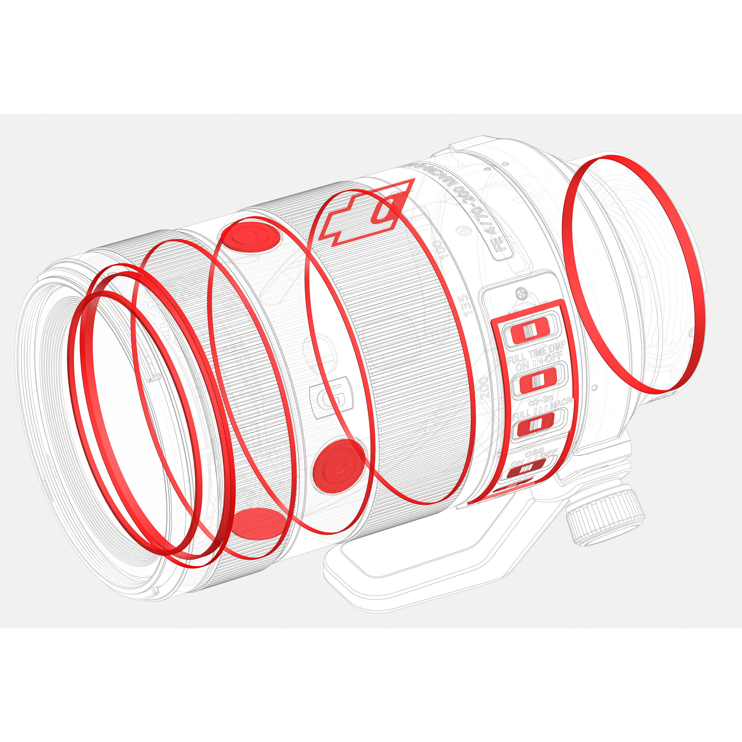 SONY FE 70-200 mm f / 4 g Oss II Lens (Sony E)