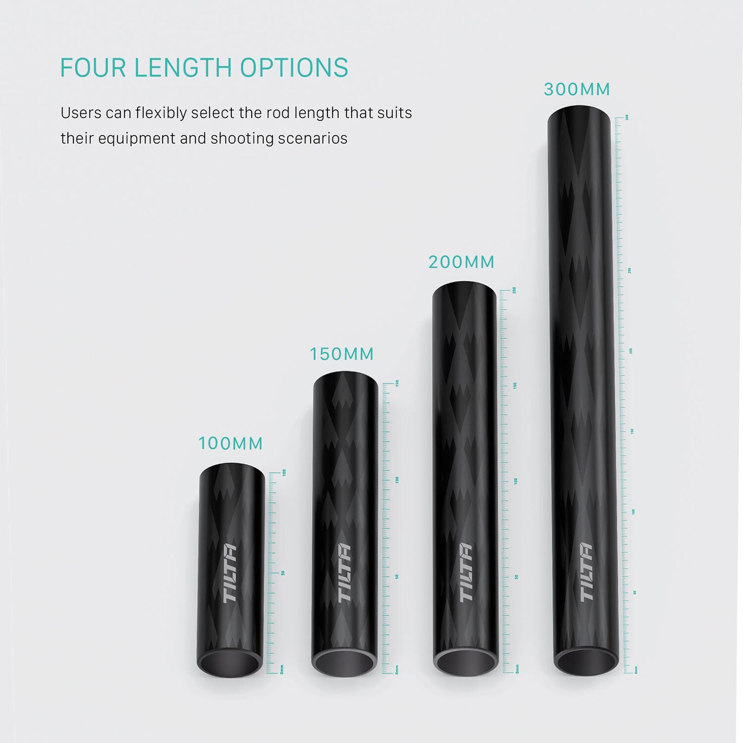 Tilta 15mm Carbon Fiber Rod Set (3.9", Pair)