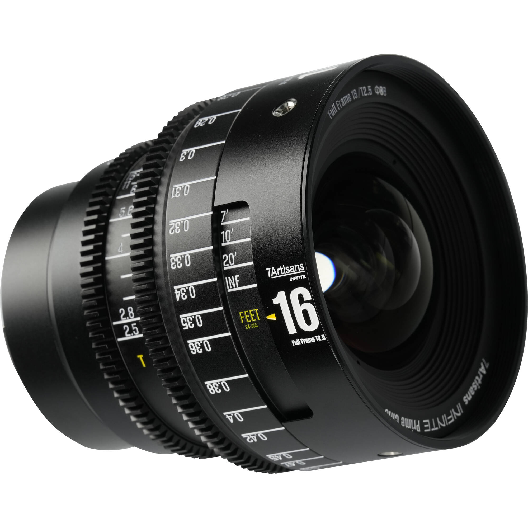 7Artisans INFINTE 16mm T2.5 Cine Lens (Canon EF, Black)