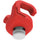 Kondor Blue 3/8"-16 Mondo Ties Cable Management Clips (Cardinal Red, 4-Pack)