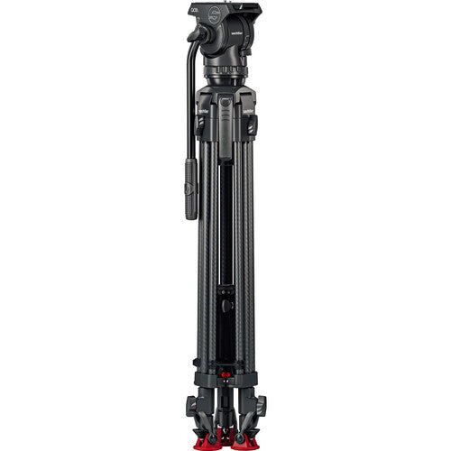 Sachtler 75/2 Mark II Fibre de carbone trépied Système avec Ace XL Head & Mid-Level Spreater