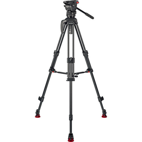 Sachtler 75/2 Mark II Fibre de carbone trépied Système avec Ace XL Head & Mid-Level Spreater