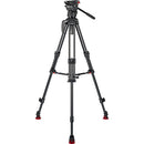 Sachtler 75/2 Mark II Fibre de carbone trépied Système avec Ace XL Head & Mid-Level Spreater