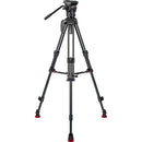 Sachtler 75/2 Mark II Fibre de carbone trépied Système avec Ace XL Head & Mid-Level Spreater