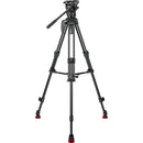 Sachtler 75/2 Mark II Fibre de carbone trépied Système avec Ace XL Head & Mid-Level Spreater