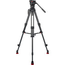 Sachtler 75/2 Mark II Fibre de carbone trépied Système avec Ace XL Head & Mid-Level Spreater
