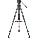 Sachtler 75/2 Mark II Fibre de carbone trépied Système avec Ace XL Head & Mid-Level Spreater