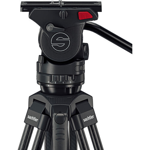 Sachtler 75/2 Mark II Fibre de carbone trépied Système avec Ace XL Head & Mid-Level Spreater