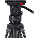Sachtler 75/2 Mark II Fibre de carbone trépied Système avec Ace XL Head & Mid-Level Spreater