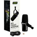 Shure XLR/USB Speech Microphone - Black